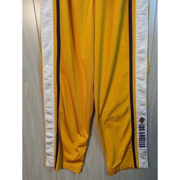 Vintage Y2K Nike Team Men’s Large Gold Snap Tear Away Basketball Sweatpants - Picture 3 of 12